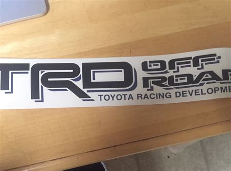 Trd decals - Toyota 4Runner Forum - Largest 4Runner Forum