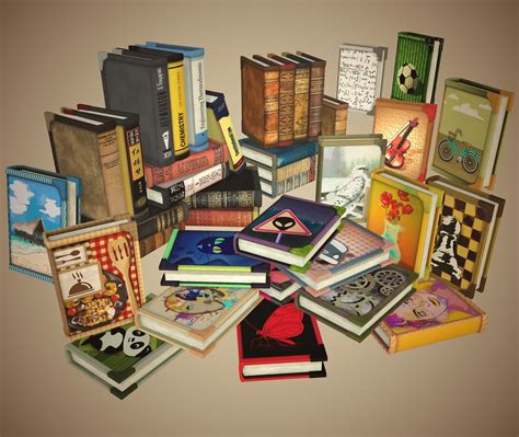 Book in different styles 3D asset | CGTrader