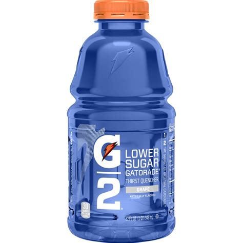 Gatorade G2 Thirst Quencher Lower Sugar Sports Drink, Grape, 32 oz ...