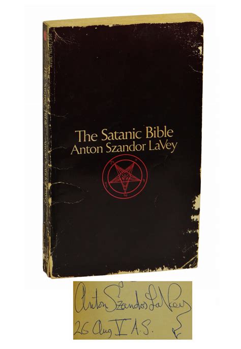 The Satanic Bible by LaVey, Anton Szandor - 1969