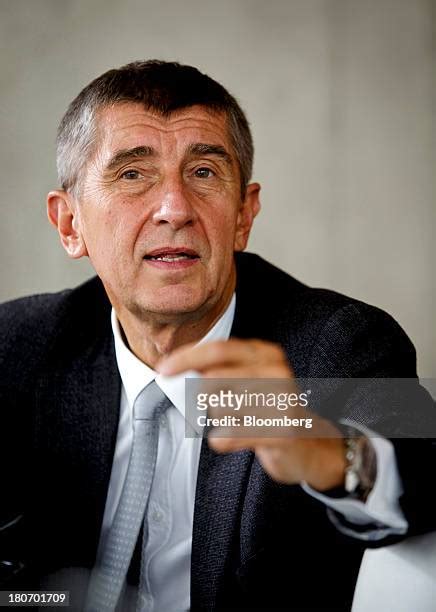 16 Billionaire Czech Entrepreneur Andrej Babis Interview Stock Photos ...