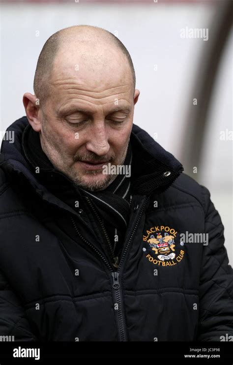 IAN HOLLOWAY BLACKPOOL FC MANAGER BLACKPOOL FC MANAGER STADIUM OF LIGHT ...