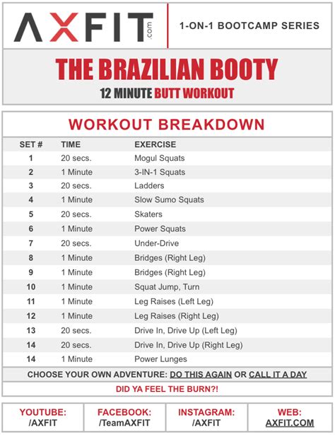 Brazilian Booty Workout - Home Boot Camp Series - AXFIT.COM