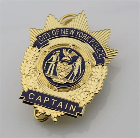 Online Cheap Nypd Badges The New York City Police Captain Badge Made By ...