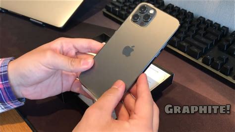 iPhone 12 Pro Graphite Unboxing & Hands On | Graphite Color | First Look - YouTube