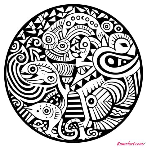 Exotic Summer Coloring Page (Printable A4 Page)