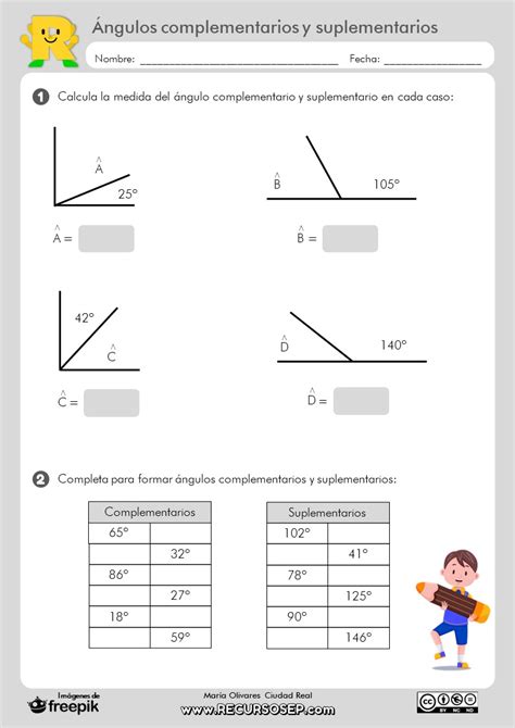 angulos complementarios y suplementarios