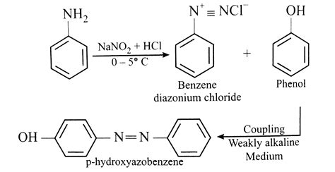 diazo coupling reaction phenol