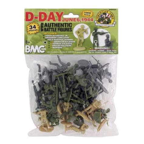 BMC World War II D-Day Invasion of Normandy Bagged Playset - 34 Pieces 54 mm Scale - Walmart.com ...