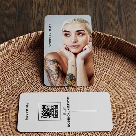 Creative Artist Upload Your Artwork With QR Code Business Card | Zazzle