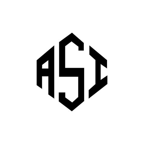 ASI letter logo design with polygon shape. ASI polygon and cube shape logo design. ASI hexagon ...