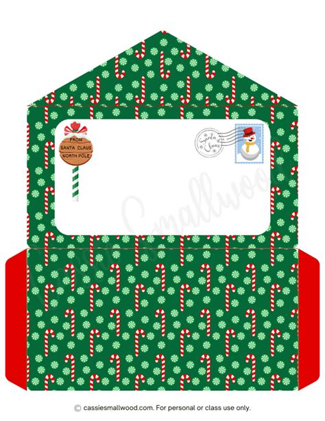 Cute Santa Envelopes (Free Printable) - Cassie Smallwood