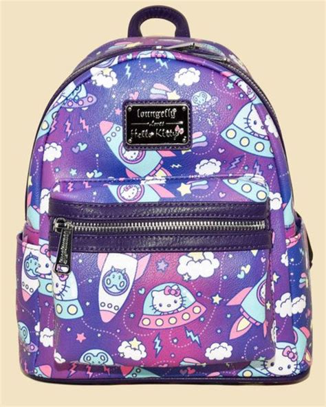 Loungefly x Sanrio Hello Kitty Outer Space Faux Leather Mini Backpack ...