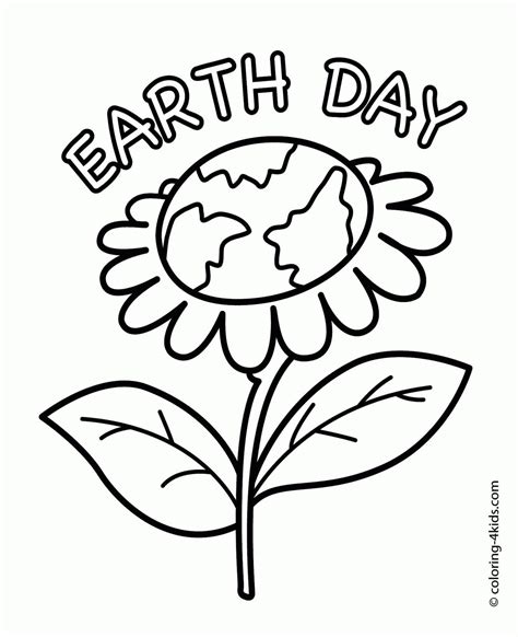 Earth Day Printable Coloring Pages