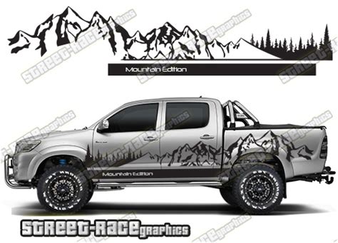 Toyota Hilux Mountain Adventure 4x4 off-road stickers