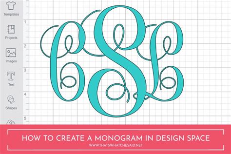 How to Make a Monogram in Cricut Design Space - Monogram Maker