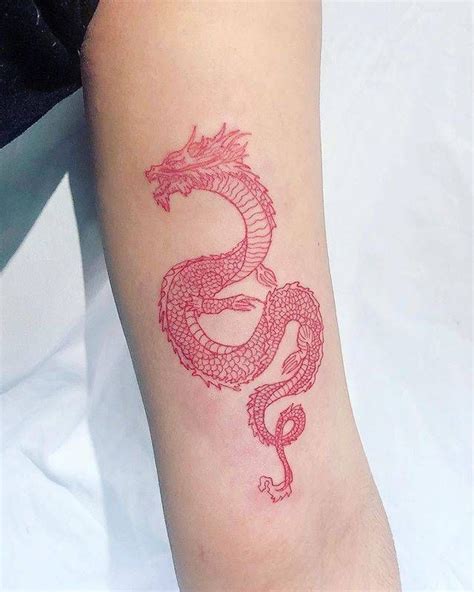 Red dragon tattoo. | Dragon tattoo for women, Red dragon tattoo, Dragon ...