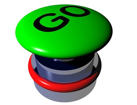 Green Go Button PNG Transparent Image