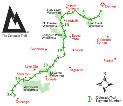 COLORADO TRAIL MAP