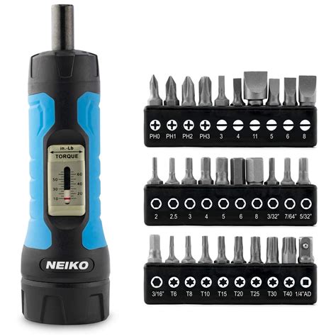 Buy Neiko 10574A 1/4” Drive Torque Wrench Screwdriver Set | 30 Pieces ...