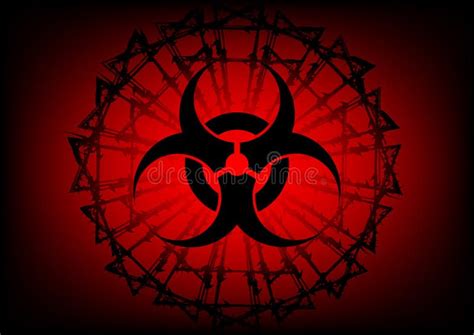 Biohazard Symbol Red Background Stock Illustrations – 2,923 Biohazard Symbol Red Background ...