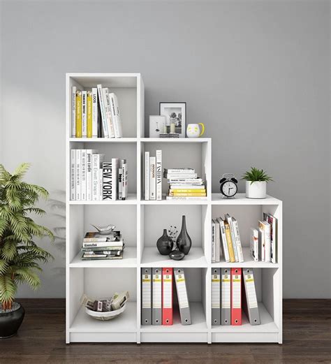 Buy Cubix Book Shelf in Frosty White Finish at 47% OFF by Woodbuzz ...