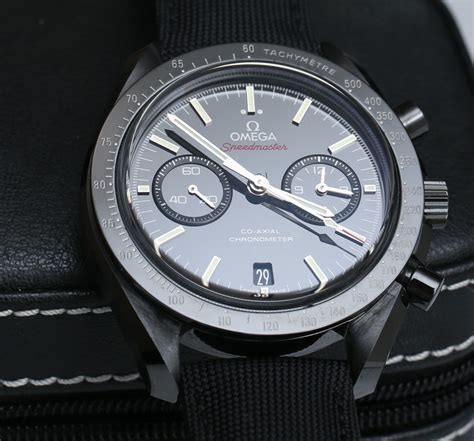 Omega Speedmaster Co-Axial Chronograph Dark Side Of The Moon Black ...