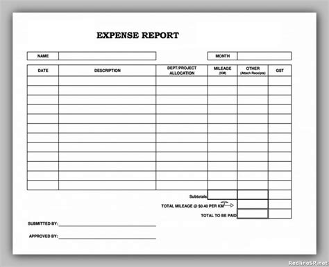 Excel expense report template - nbfeti