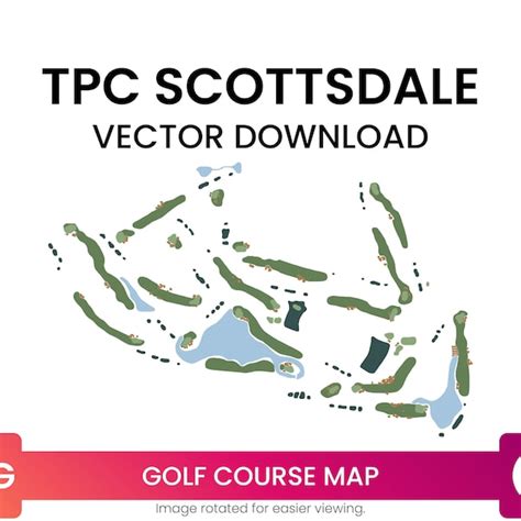 Golf Course Map Tpc Scottsdale - Etsy