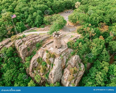 View from Castle Craig in Hubbard Park in Meriden Connecticut. Stock ...