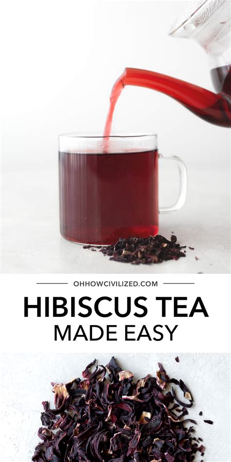 This hibiscus tea from Oh How Civilized is a refreshingly delicious ...