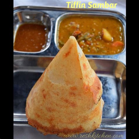 Tiffin Sambar (Pressure Cooker Sambar) Recipe | ReshKitchen