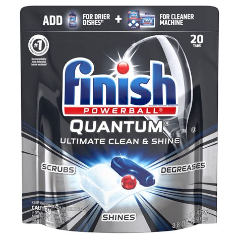 Finish Pacs Dishwasher Detergents, Fresh Scent, 8.8 Ounce, 20 Count ...