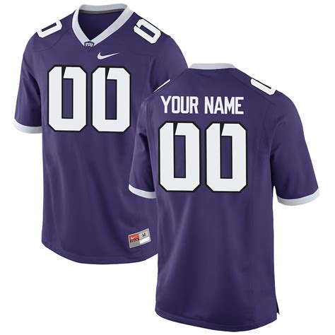 Nike TCU Horned Frogs Purple Custom Replica Football Jersey