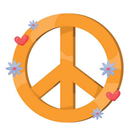 peace and love symbol 11233810 Vector Art at Vecteezy