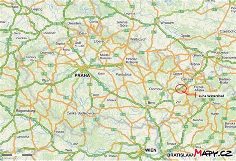 Position of Luha river basin in the Czech Republic II I. FLASH FLOODS... | Download Scientific ...