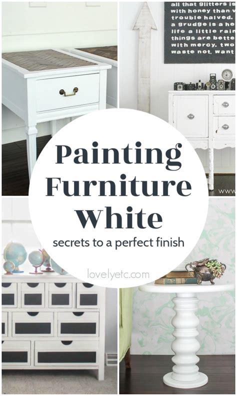 Painting furniture white: secrets to the perfect finish - Lovely Etc.