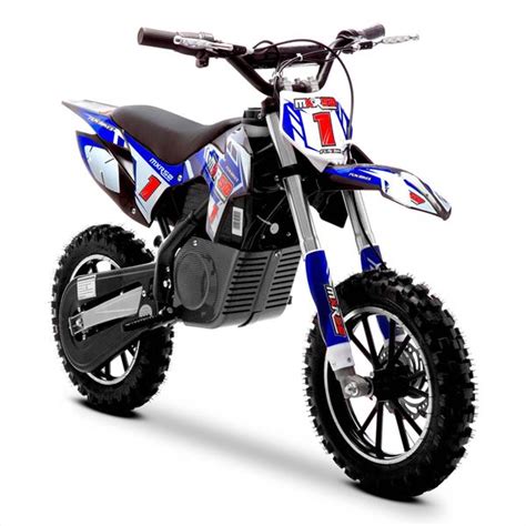 FunBikes MXR 500w Lithium Electric Motorbike 61cm Blue/Black Kids Dirt Bike