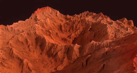 Mars terrain 3D model - TurboSquid 1303219