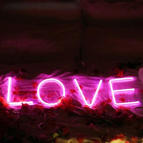 Led Letter Lights Light Up Plastic Letters Standing Hanging Warm Pink | Fruugo UK
