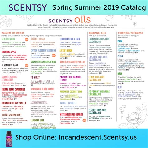 SCENTSY COMPLETE SCENT LIST FOR SPRING SUMMER 2019 | SCENTSY LIST OF FRAGRANCES | Scentsy ...