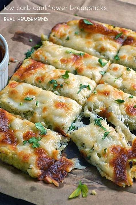 Low Carb Cauliflower Breadsticks * Low Carb Recipes * VIDEO