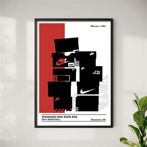 Nike Stacked Shoe Box Poster Digital Download Print Sneakerhead Wall Art Hypebeast Artwork ...