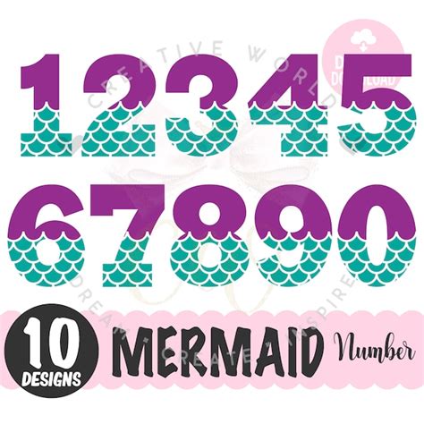 Mermaid Number 7 - Etsy