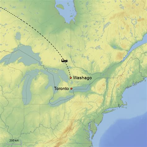 StepMap - The Canadian Rockies - Train - Landkarte für Canada