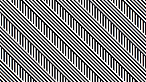 Black and White Diaognal Stripes Optical Illusion Moving Line Pattern ...