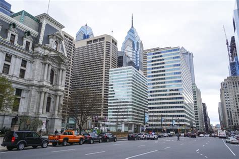 Amazing Street View in the City Center of Philadelphia - PHILADELPHIA - PENNSYLVANIA - APRIL 6 ...