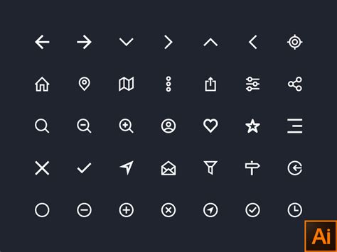 Basic Icon Set by Nukul | NextDesigns on Dribbble