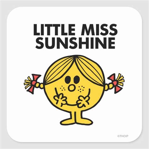 Little Miss Sunshine | Funny & Freckled Square Sticker | Zazzle ...