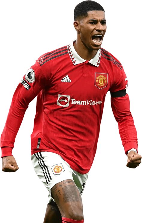 Marcus Rashford Manchester United football render - FootyRenders